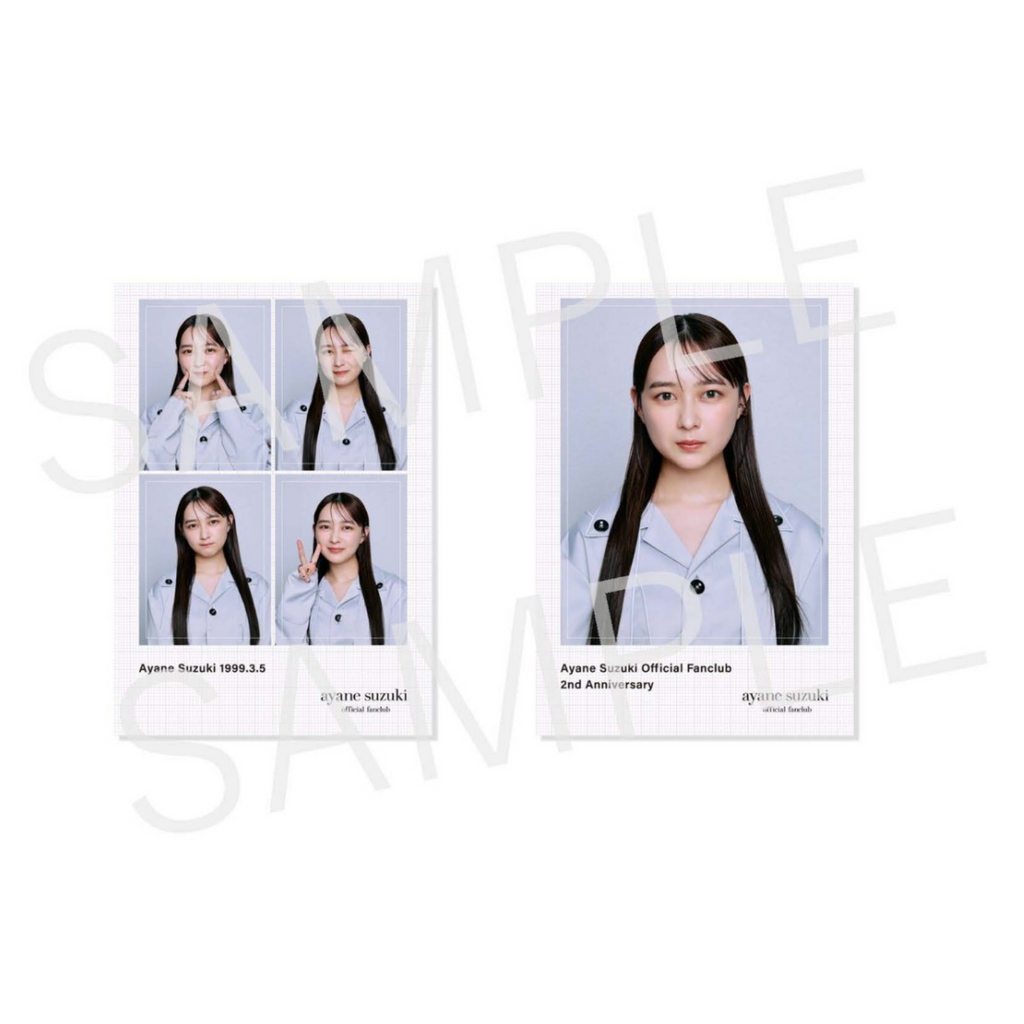 鈴木絢音 ファンクラブ2周年記念 証明写真風ステッカーセット – Ayane